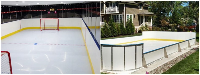 Synthetic ice rink project